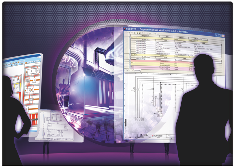 Ein hochgradig integrierter, kooperativer Engineering-Prozess schafft deutlich mehr Effizienz als die Optimierung von Einzel-Disziplinen. Das alles mit Engineering Base von AUCOTEC.